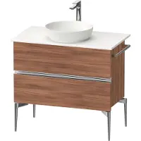 Duravit Sivida Meuble sous-lavabo sur console, 2 tiroirs, poignée profilée chromée, 845x475x548mm, SV4658010790000