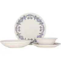 RINART Service de vaisselle (moyen) - Valeria - 24 pièces - 6 couverts - Porcelaine