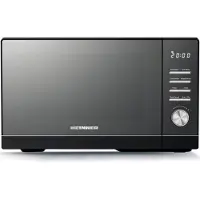 Heinner HMW-MD25DMRBK Micro-ondes 25 L, 800 W, 5 niveaux de puissance, fonction décongélation, minuterie 95 min, plateau tournant 288 mm, noir
