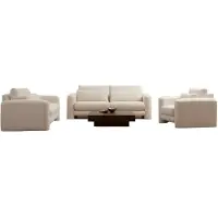 Xl Moebel Gmbh Luxueux canapé blanc designer salon textile canapé 3pcs set