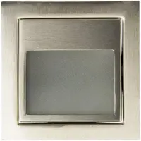 LEDKIA Balise Murale Led Encastrable 1.5w Larry Finition Acier Blanc Chaud 3000k
