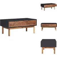 vidaXL Table basse 90x50x40 cm Acacia massif et MDF - Tables basses