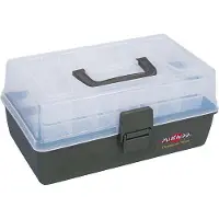 Mikado BOÎTE - ABM 304 (30 x 17 x 14 cm) - VERTE - 1 pièce. Boîte à outils Mallette de pêche Mallette de pêche verte 2 compartiments
