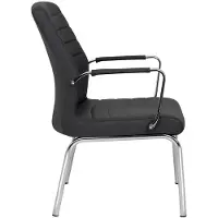 Xl Moebel Gmbh Salle d'attente Cabinet d'avocat Aménagement de bureau Noir Chaises en cuir Chaise de conférence
