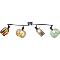 Globo Lampe de plafond Telesto Verre coloré