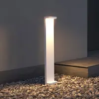 Doporro Lampe LED sur Pied Extérieure 6W avec LED Lampe Jardin Étanche IP65 3000K Light Extérieure Blanc 10x6x60cm Design LumaTorch
