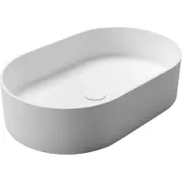 Sapho THIN lavabo 55x35cm, blanc mat
