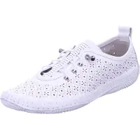 COSMOS COMFORT : chaussures de ville pour femmes, chaussures basses, pantoufles, couleur blanche, style décontracté