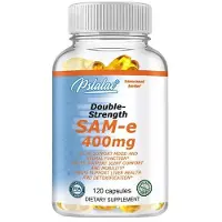 Pslalae Double Strength SAM-e 400mg (120 capsules) Complément alimentaire, Santé du foie, Détoxication du corps, Articulation, Os, Douleurs articulaires