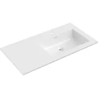 Mexen Otis lavabo encastré à droite 91 x 46,5 cm, blanc brillant - 25189000P