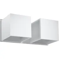 Sollux Applique QUAD 2 blanc 2xG9 8W aluminium 11x12x26cm