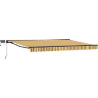 vidaXL Armature de store manuelle avec LED 4 × 3,5 m