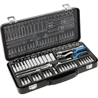 Högert 63 pcs. jeu de douilles et embouts acier CrV 1/4
