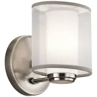 Kichler Applique murale LED Elstead Saldana G9, étain classique