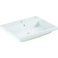 GROHE Vasque à encastrer Cube céramique 1 HL m ÜL 600x490mm PureGuard/awe (490 mm, 600 mm)