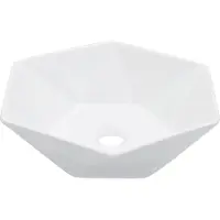 Syfax Lavabo 41x36,5x12 cm Céramique Blanc