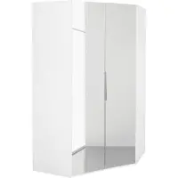 Wimex Armoire d'angle Level Armoire 120x120cm Modèle au choix Miroir 2 portes