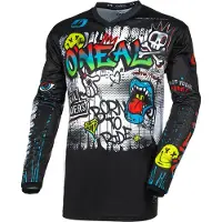 O'Neal Maillot ELEMENT RANCID noir/blanc M