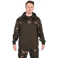 Fox International LW Kaki / Camo Split Zip Hoody 2XL