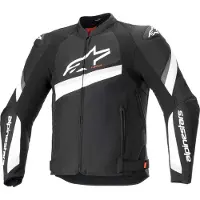 Alpinestars T-GP Plus R V4, veste en textile ,Noir/Blanc ,M