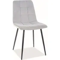 Feldmann-Wohnen Ensemble de 2 chaises de salle à manger et de cuisine Mila, gris