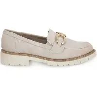 Jana : Chaussures basses, mocassins, couleur beige, pour le quotidien