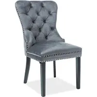 Feldmann-Wohnen Ensemble de 4 chaises de salle à manger et de cuisine « August » gris