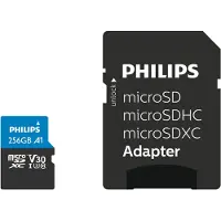 Philips Micro SDXC 256GB 100MB/s + SD Adapter