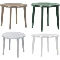 Keter Table de jardin Lisa plastique blanc