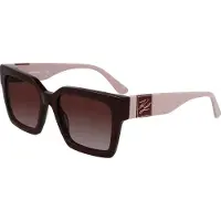 Karl Lagerfeld Lunettes de Soleil - - KL6057S N - Burgundy - Zyl (Plastique) - Carré