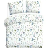 Darymex Parure de lit en flanelle, épaisse et chaude, 200 x 220 cm, 31509-1 Wiese