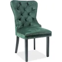 Feldmann-Wohnen Ensemble de 2 chaises de salle à manger et de cuisine « August » vert