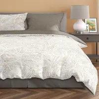 Faro Linge de lit 160x200+ 2x 70x80 100 % satin de coton Parure de lit Housse de couette (Milagro Verde 028)