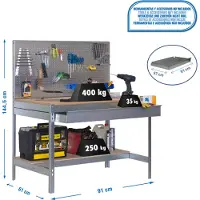 Simonwork (bancos De Trabajo) Établi Bt2 Box 1445x910x610 Mm