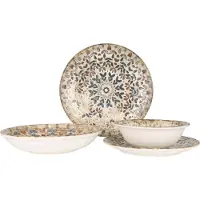 RINART set de vaisselle (Medium) - Aztec - 24 pièces - 6 personnes - porcelaine