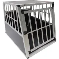 SPOCADO "Villa" Caisse de transport pour chien 91 x 69 x 65 cm noir/gris