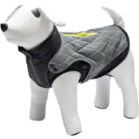 Beeztees Manteau de sécurité pour chien , modèle Allia, couleur gris réfléchissant, taille : 44 cm