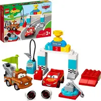 LEGO 10924 DUPLO Cars Lightning McQueen grande course, Voitures jouets Disney Pixar Cars, Jouets dès 2 ans, Jouets de motricité