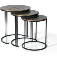 Xl Moebel Gmbh Table basse moderne Table d'appoint Designer Table de salon Tables 3x Table