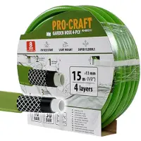 Procraft Tuyau d'arrosage PR-4GH1315 4 couches, 1/2 15 m