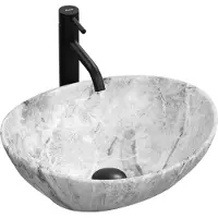 REA Sofia countertop washbasin 41 cm gray (345 mm, 410 mm)