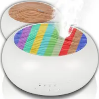Retoo Humidificateur AIR Humidificateur LED ultrasonique avec aromathérapie avec éclairage d'ambiance multicolore Diffuseur d'arômes