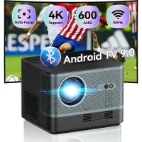 Oscal HDeye I20 Projecteur 4K Full HD | Android TV | Luminosité 9000 lm | WiFi 2.4/5Ghz | Bluetooth 5.0 | Taille d'image 36-200" | Airplay & Miracast