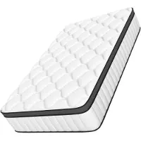 Aiibot Matelas 90x200, 7 Zones matelas ressorts ensachés,Épaisseur 25 cm,Matelas en Mousse à Mémoire de Forme, ,Fermeté Moyenne90x200,Respirant