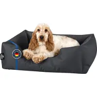 BedDog Lit pour chien ZARA, coussin pour chien avec housse lavable, panier pour chien, canapé pour chien, GRAFIT (graphite), (M) env. 70 x 55 x 18 cm
