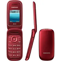 Samsung GT-E1272 Rouge Dual Sim Téléphone portable à clapet Téléphone portable d'usine sans appareil photo