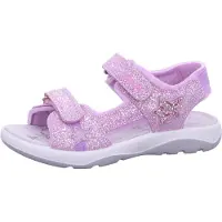 Lurchi Fia 2 : Sandales pour filles, modèle sandale, couleur rose, pour un usage quotidien