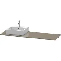 Duravit Console XSquare, 1 découpe à gauche, 1600x16x550mm, XS060HL8989