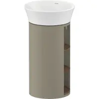 Duravit White Tulip, meuble sous-lavabo sur pied, largeur 350 x profondeur 410mm, avec compartiment ouvert, avec technologie tip-on, WT4239077H2