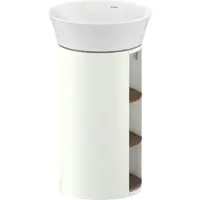 Duravit White Tulip, meuble sous-lavabo sur pied, largeur 350 x profondeur 410mm, avec compartiment ouvert, avec technologie tip-on, WT423907736